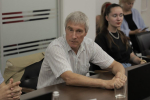 Космонавт Сергей Крикалёв во время общения с псковскими студентами. 26 июля 2024 года. Фото: пресс-служба ПсковГУ