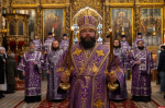 Митрополит Псковский и Порховский Матфей совершил Божественную Литургию в Свято-Троицком соборе
