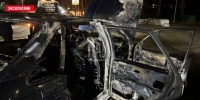 Автомобиль горел у похоронного бюро в Острове - Псковская правда