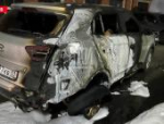 Четыре автомобиля горели ночью в Пскове