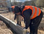 Участок территории Запсковья благоустраивают в Пскове по нацпроекту