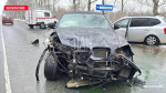 Два человека пострадали в тройном ДТП на въезде в Псков