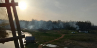 Предположительной причиной пожара в кинодеревне в Новоржевском районе стал поджог - Pln-Pskov.Ru
