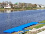 На берегу Великой установили новый причальный модуль