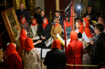 Митрополит Матфей совершил Пасхальное богослужение в кафедральном соборе Пскова