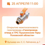 Жителей Пушкинских Гор пригласили принять участие в торжественном пуске газа