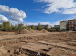 Благоустройство спортплощадки вблизи детского сада на Запсковье завершили на 40% 