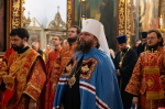 Митрополит Матфей совершил Литургию в Свято-Троицком кафедральном соборе в Фомину Неделю