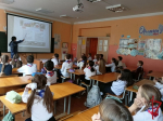Сотрудники вневедомственной охраны Росгвардии провели урок мужества для  учащихся