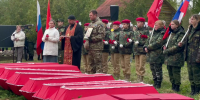 В деревне Старицы Себежского района перезахоронили более пятидесяти советских воинов, которые были подняты участниками - ГТРК Псков