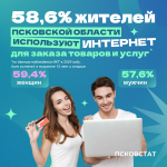 Свыше 58% жителей региона заказывают товары через Интернет — Псковстат