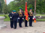 Цветы к мемориалу возложили в сквере Пограничников