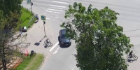 В Пскове на Рижском проспекте велосипедист врезался в автомобиль. ВИДЕО - Pln-Pskov.Ru