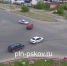 ДТП на перекрестке улиц Поземского и Чудской в Пскове попало на видео - Pln-Pskov.Ru
