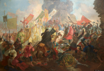 К. П. Брюллов «Осада Пскова польским королем Стефаном Баторием в 1581 году». Фото: Государственная Третьяковская галерея