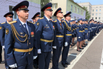 День России в Псковском филиале университета встречают торжественным построением личного состава