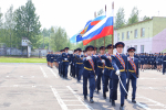 День России в Псковском филиале университета встречают торжественным построением личного состава
