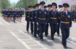 День России в Псковском филиале университета встречают торжественным построением личного состава