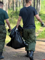 Псковские страйкболисты показали пример: сначала субботник, потом — бой