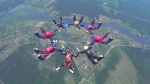 Псков, площадка приземления Кислово. Внизу Псковская земля и река Великая. Фото псковича, мастера спорта Валерия Хювенена