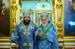 Митрополит Матфей совершил Литургию в храме святителя Николая в Любятово
