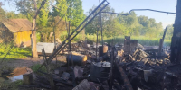 Пожар в деревне Лющик - InformPskov.Ru