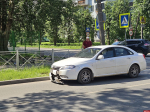 Daewoo и Volkswagen столкнулись на пересечении улиц Розы Люксембург и Киселева в Пскове