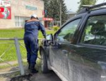 В Псковском районе водитель Renault Duster почувствовал себя плохо и врезался в ограждение