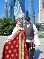 Пара в костюмах Псковской губернии выиграла фотоконкурс на всероссийском свадебном фестивале