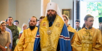 Митрополит Матфей возглавил всенощное бдение в Псково-Печерском монастыре - Pln-Pskov.Ru