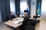 Михаил Ведерников обсудил с Мариной Чамкиной вопросы развития аппарата мировых судей и регионального госархива