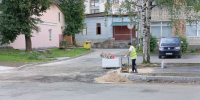 Ремонт улицы Максима Горького в Пскове. Фото здесь и далее: ПАИ - InformPskov.Ru