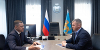 Михаил Ведерников провел встречу с новым Главой Дновского округа - Губернатор Псковской области