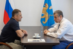 Вопросы взаимодействия обсудили Михаил Ведерников и лидер ЛДПР Слуцкий