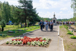 Церемония перезахоронения останков бойцов Красной армии прошла в годовщину освобождения Псковского района