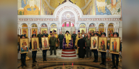 В День крещения Руси в главный храм Росгвардии доставили иконы небесных покровителей отрядов спецназа ведомства - Росгвардия