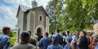 Псковские росгвардейцы приняли участие в молебне, посвященном памяти святого равноапостольного князя Владимира - Росгвардия
