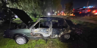 Автомобиль горел в Великих Луках - InformPskov.Ru
