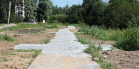 Завершается благоустройство территории у Чёртового ручья в Пскове - Pln-Pskov.Ru