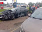 Двухлетняя девочка пострадала в ДТП с тремя автомобилями в Псковском районе