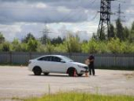 Соревнования по автомобильному многоборью среди полицейских состоялись в Пскове