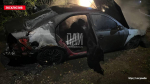 Автомобиль подожгли в Острове
