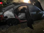 Автомобиль подожгли в Острове