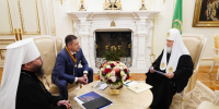 Михаил Ведерников и псковский митрополит Матфей встретились с патриархом Кириллом в Москве - Псковская правда