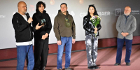 Фото с показа картины «Красный шёлк». ПАИ - InformPskov.Ru