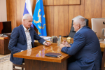 Александр Котов провёл установочную встречу с участником программы «Герои земли Псковской» Андреем Ключко