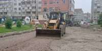 Начался ремонт дорожного покрытия вблизи жилых домов на улице Рокоссовского в Пскове - Pln-Pskov.Ru