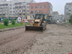 Начался ремонт дорожного покрытия вблизи жилых домов на улице Рокоссовского в Пскове
