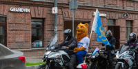 Псковский барсик отправился на выборы с байкерами - Псковская правда
