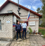 Александр Козловский встретился на избирательном участке с бойцом СВО